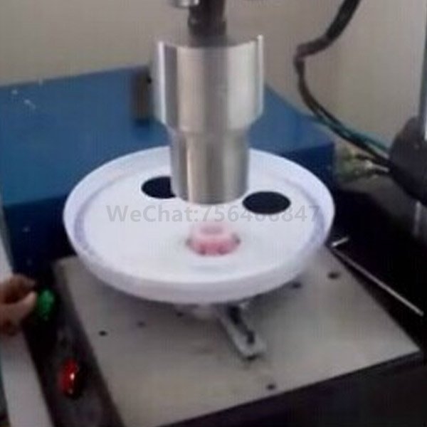 Plastic bucket lid ultrasonic welding machine