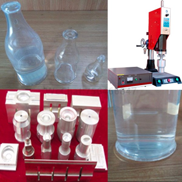 Plastic bottom bottle cap ultrasonic welding machine