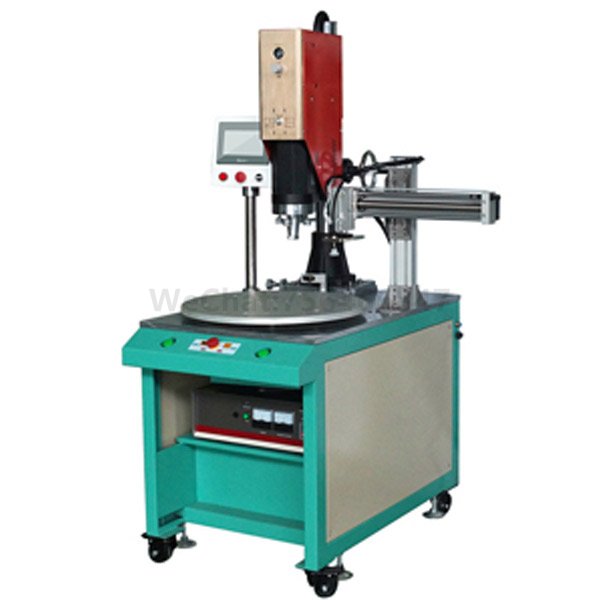 Multi-station turntable automatic unloading ultrasonic hot melt machine