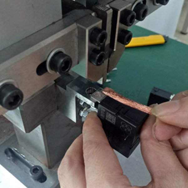 Relay pin copper braided wire ultrasonic metal spot welding machine