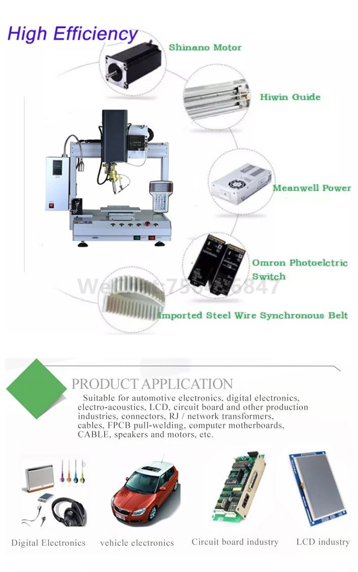 Desktop automatic 4 axis dip soldering robot