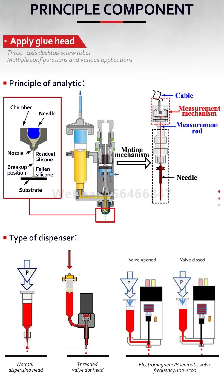 OEM high quality automatic tabletop 3 axis glue dispenser machine