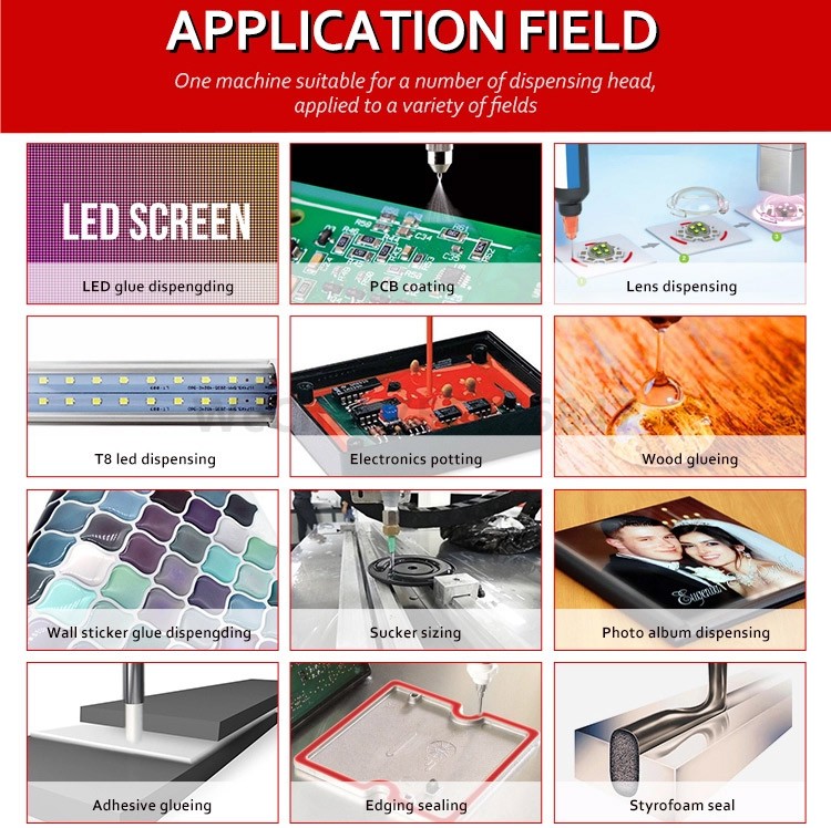 OEM high quality automatic tabletop 3 axis glue dispenser machine