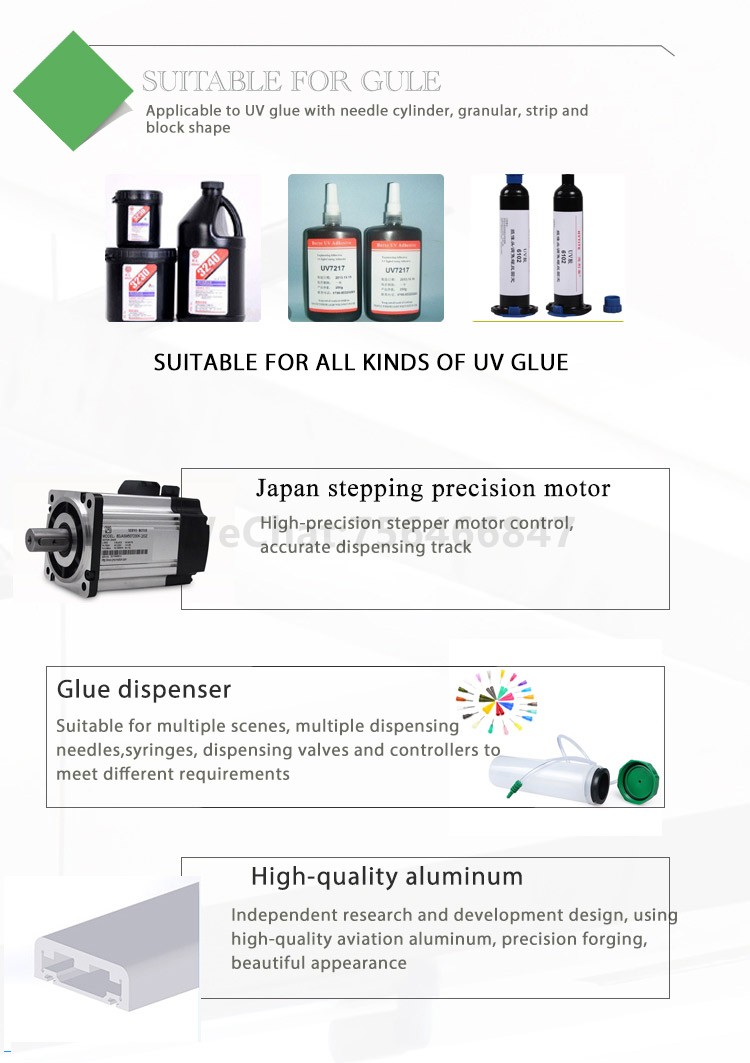 CNC 3 axis automatic desktop glue robot machine 30ML syringe-type 360-degree rotary axis glue dispensing machine
