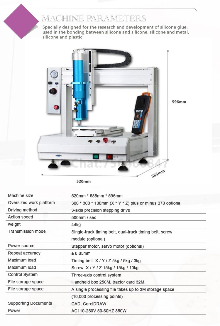High pressure automatic silicone dispenser high quality dispenser glue automatic