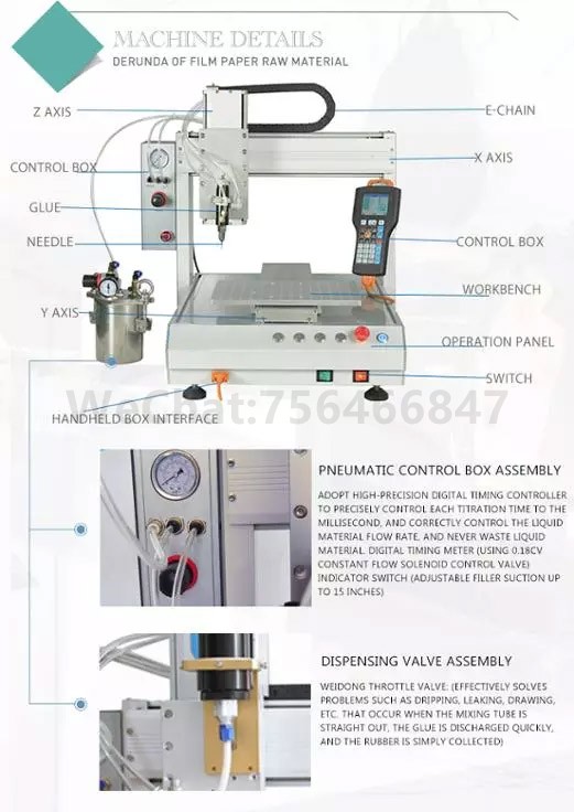 Universal automatic silicone / epoxy resin / UV glue dispensing machine