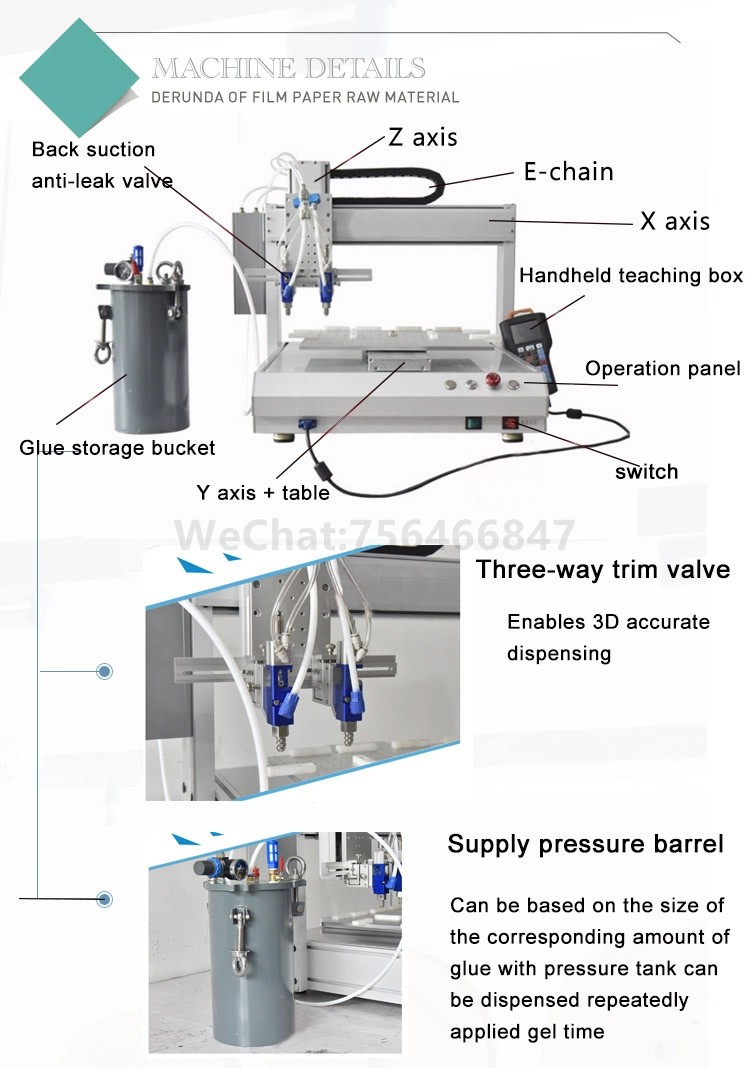 double-head automatic three-axis dispensing machine