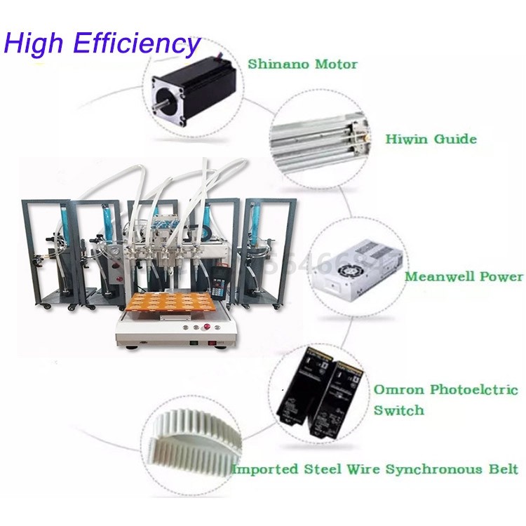 Silicone Dispenser Pressure Barrel Automated Multi-head Dispensing Machine Dispenser dispensing machine