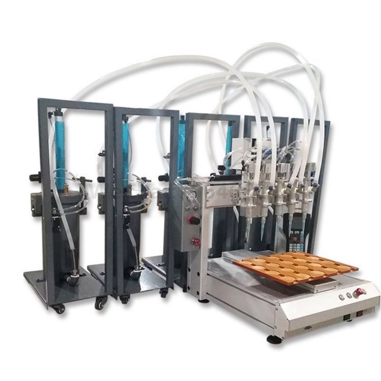 Silicone Dispenser Pressure Barrel Automated Multi-head Dispensing Machine Dispenser dispensing machine