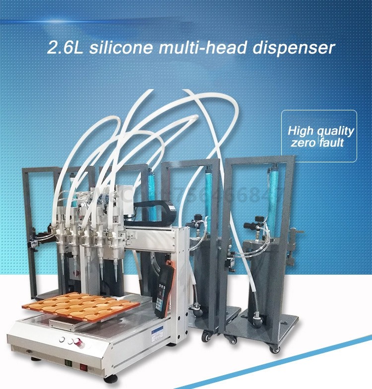 Silicone Dispenser Pressure Barrel Automated Multi-head Dispensing Machine Dispenser dispensing machine