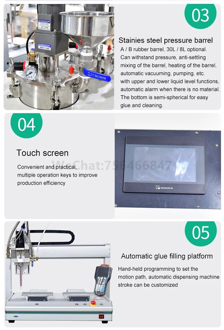 two-component AB automatic glue filling machine