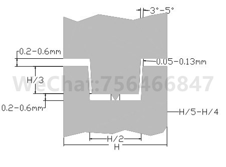 超声焊接机工艺用的典型槽舌接合设计