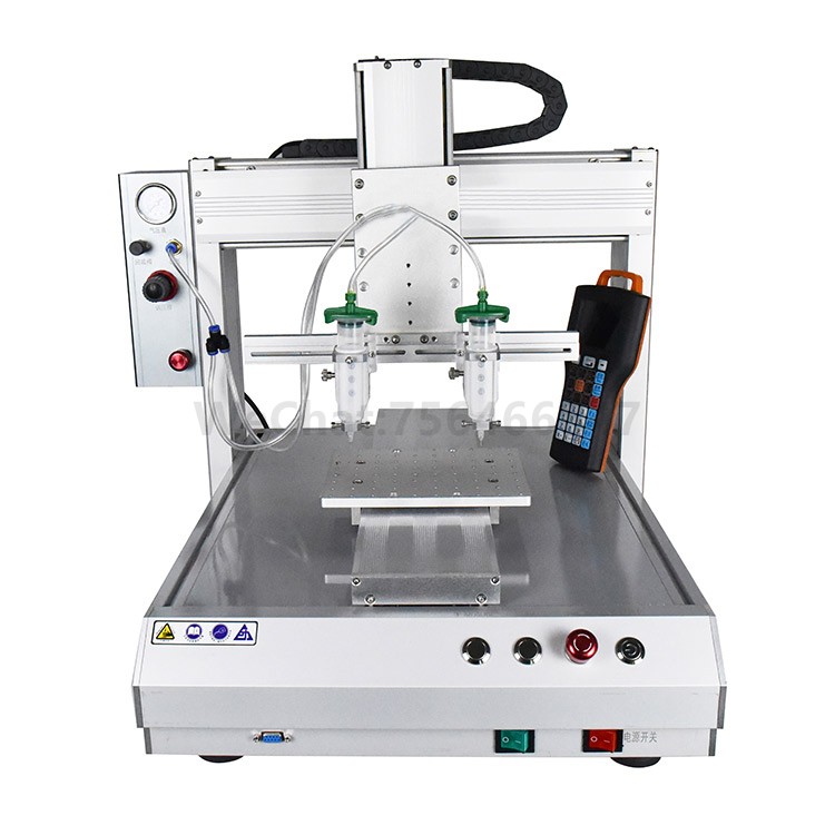 Double heads desktop automatic dispensing machine