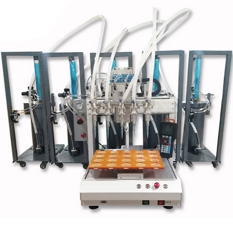 Silicone Dispenser Pressure Barrel Automated Multi-head Dispensing Machine
