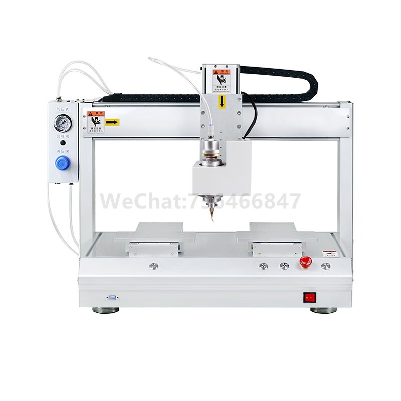 Single rotation dispensing head dual station automatic dispensing machine