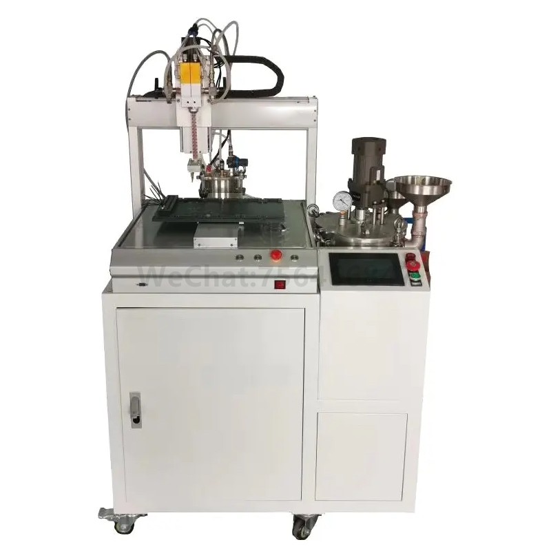 Automatic Two-Component Glue Potting Machine High Viscosity Two Head Double Liquid Gluing Equipment Intelligent Ab Glue Dual Component Vacuum Gluing Machine