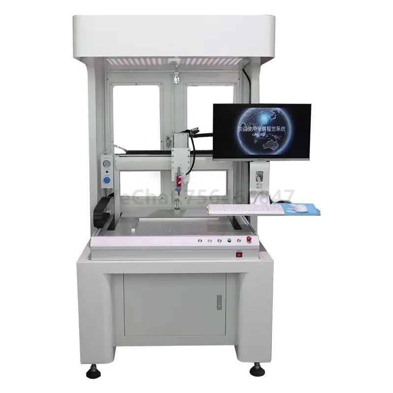 Panoramic vision glue dispensing machine