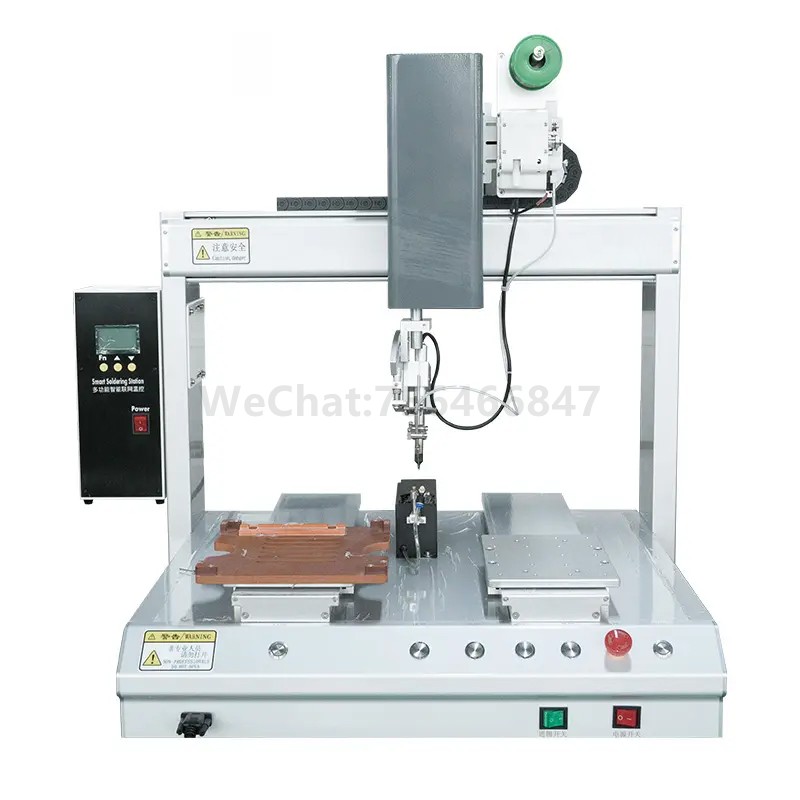 Single head dual station automatic soldering machine