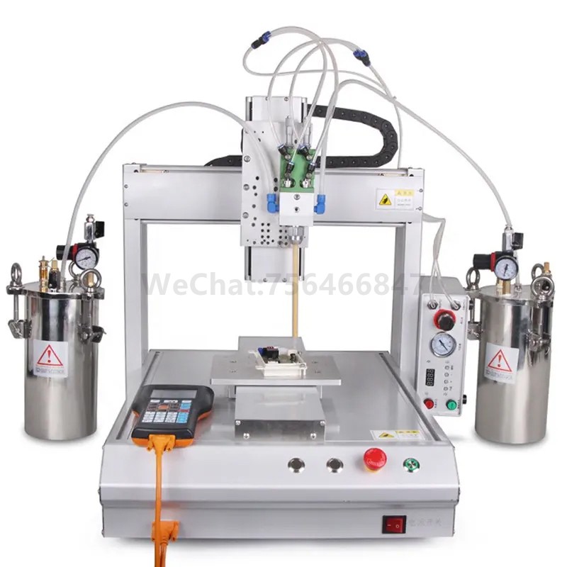 Single station AB glue pressure bucket automatic dispensing machine