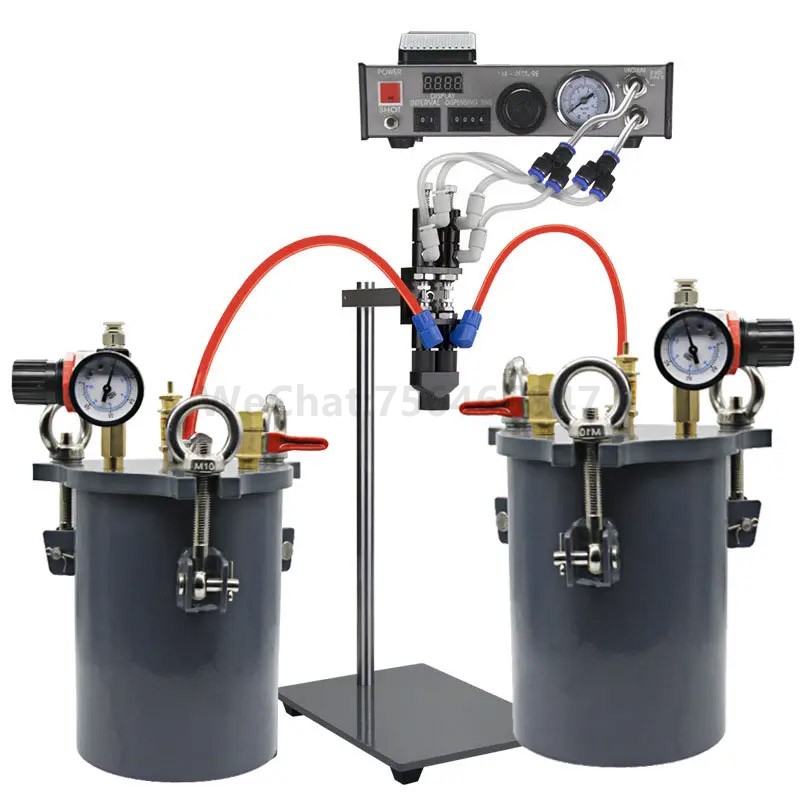 Semi automatic AB dual liquid glue dispensing machine