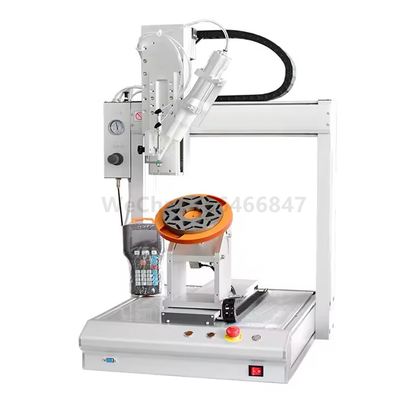 Tabletop automatic rotation glue dispensing machine dot glue dispenser Y-axis rotating CNC two component glue dispensing machine
