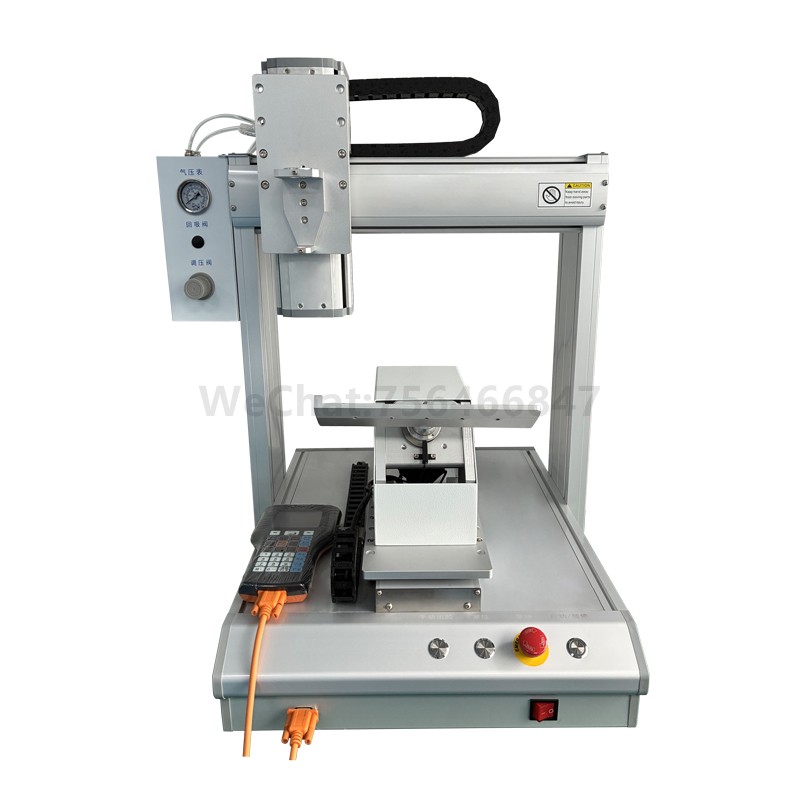 Single-station U-axis rotary syringe dispensing machine