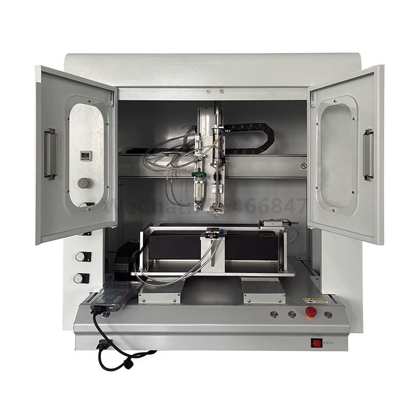 带罩UV胶点胶打磁铁固化一体机