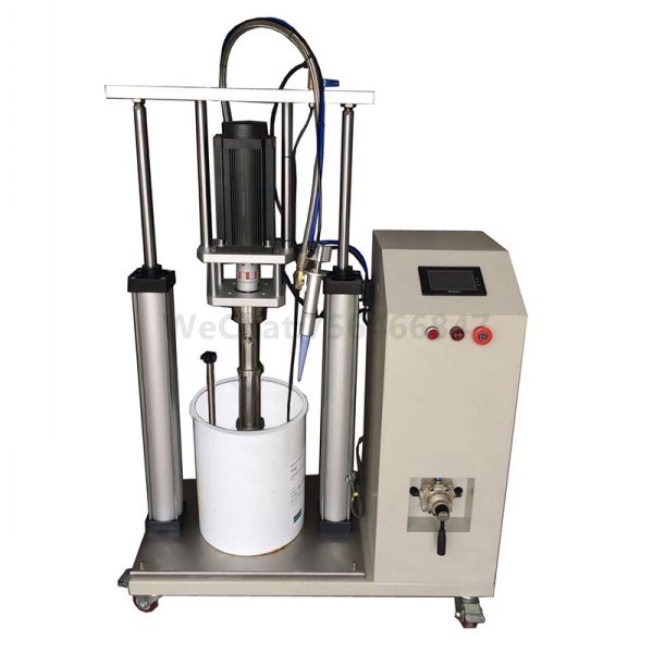 The dispensing machine is using conductive adhesive to fix the dispensing application instructions
