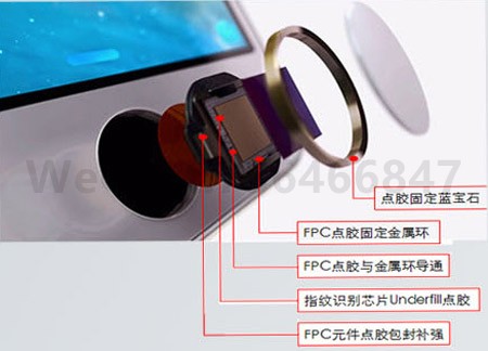 手机HOME键点胶图解