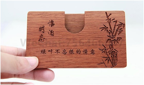 激光打标机私人定制名片盒激光雕刻工艺