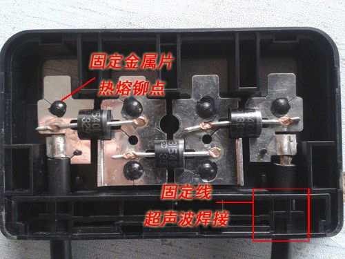 太阳能光伏接线盒焊接机样品