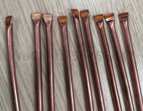 蒸发器铜管超声波封口机样品
