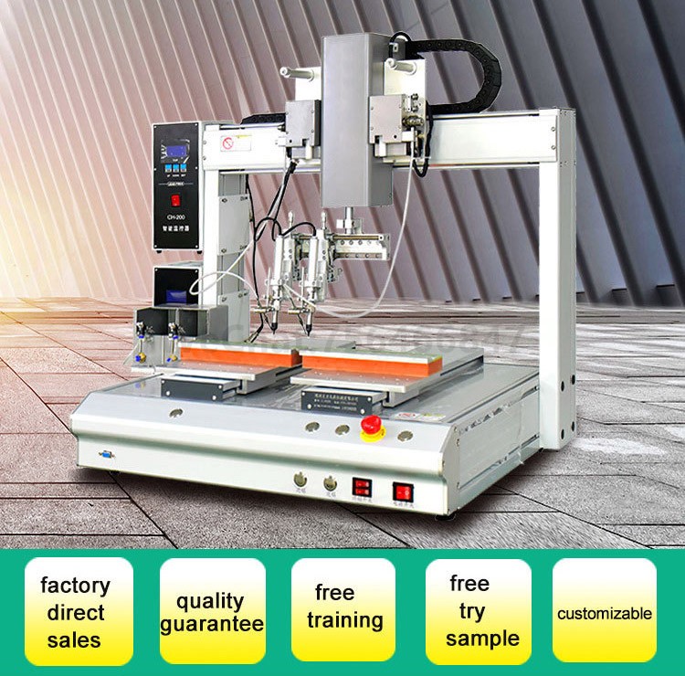8-Axis Desktop High Efficiency Automatic Soldering Machine