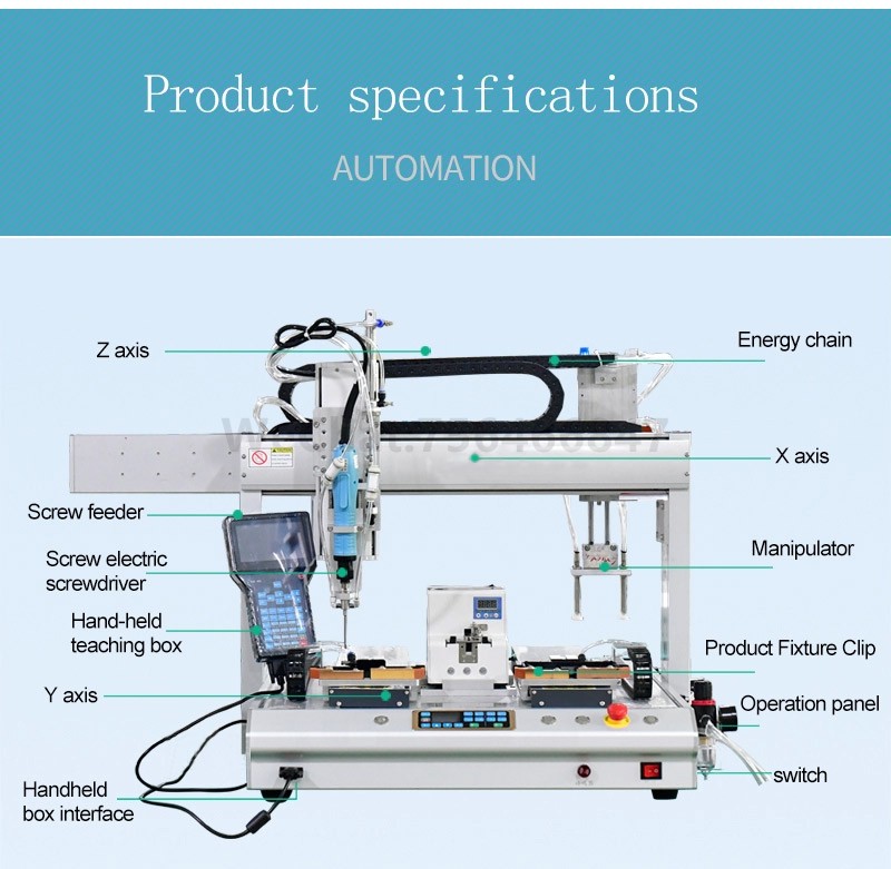3 Axis automatic desktop robot screw driver