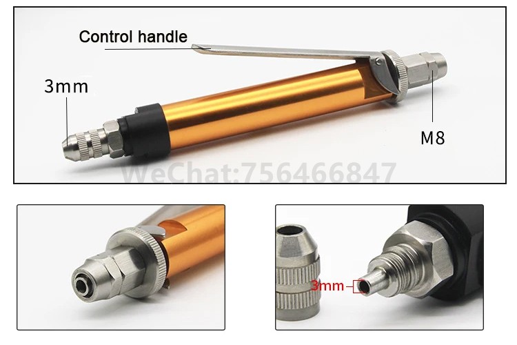 Handheld semi-automatic dispensing machine for stainless steel pressure cans